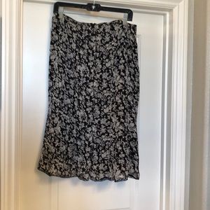 Black and White Print Skirt